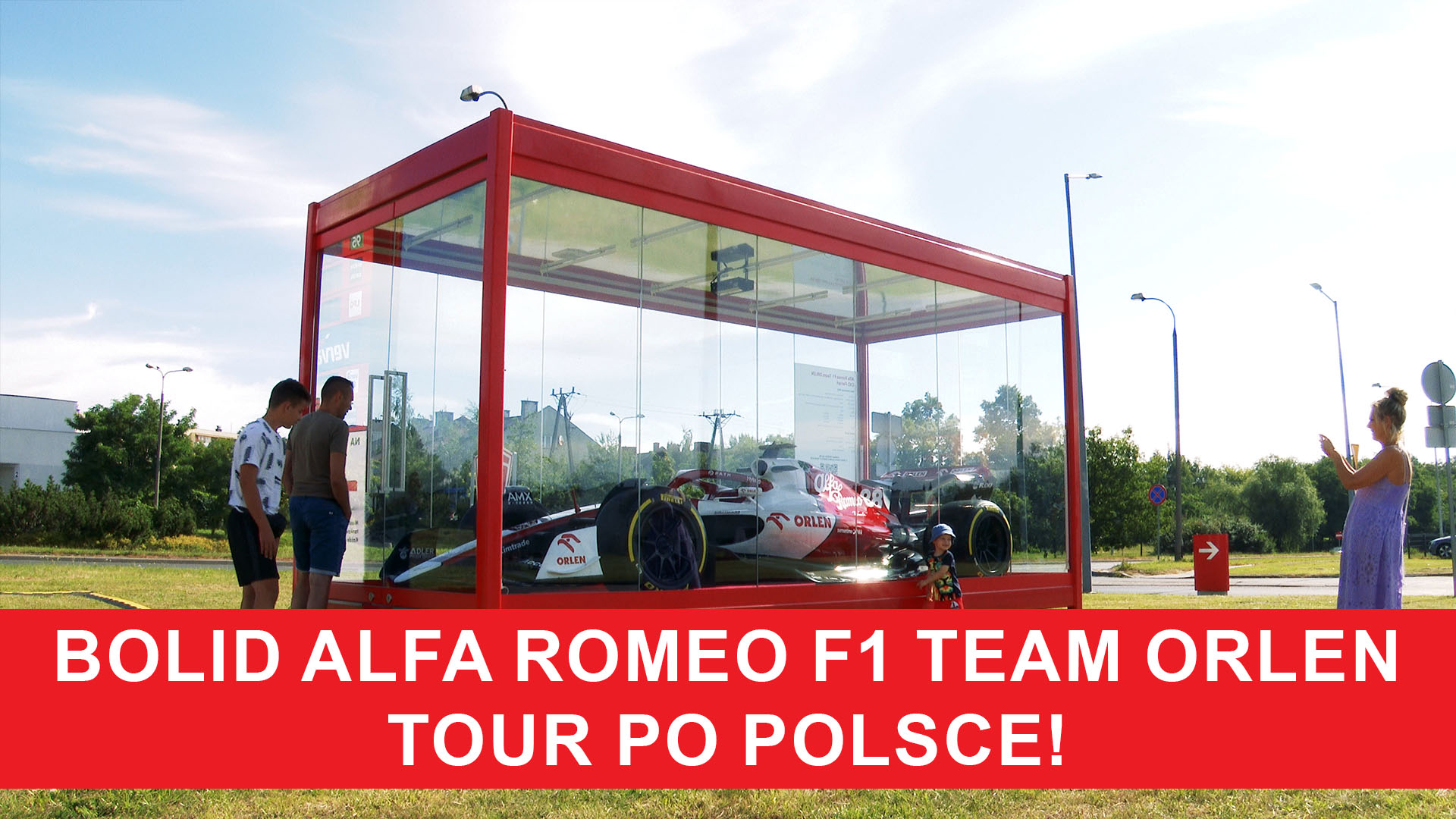 Bolid Alfa Romeo F1 Team ORLEN tour po Polsce infoPłockTV