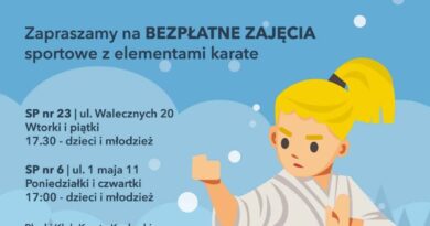 Na zajęcia w ferie zaprasza Płocki Klub Karate Kyokushinkai